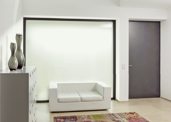 AiP Lioris Aluminium-Haustür Innenansicht